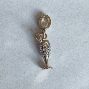 EFFY Crystal Goblet Gold Tone Charm for Necklace or Bracelet